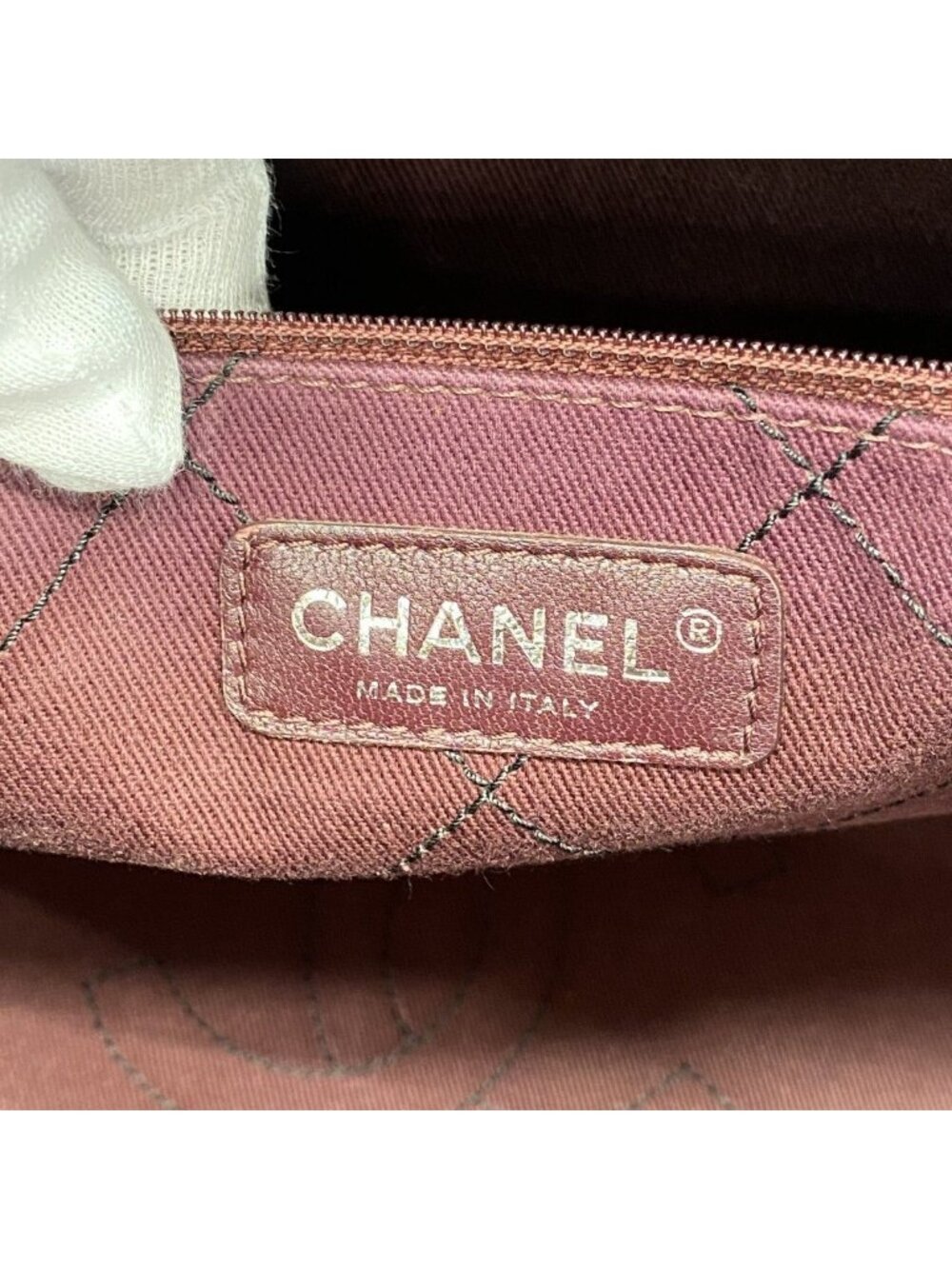 Chanel Tote Caviar Leather Black Silver - Picture 5 of 10